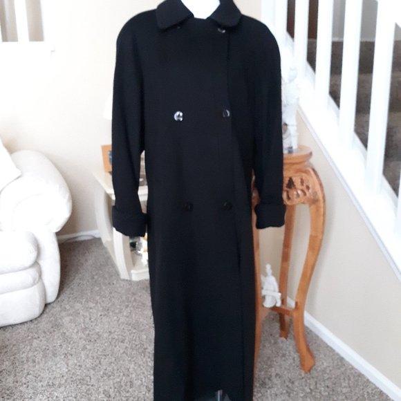 Portrait Jackets & Blazers - 🎉 HP 🎉 VTG Coat with Shoulder Pads BLK 12